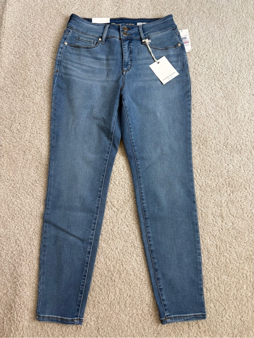 NWT Anne Klein High Rise Skinny Ankle Jeans